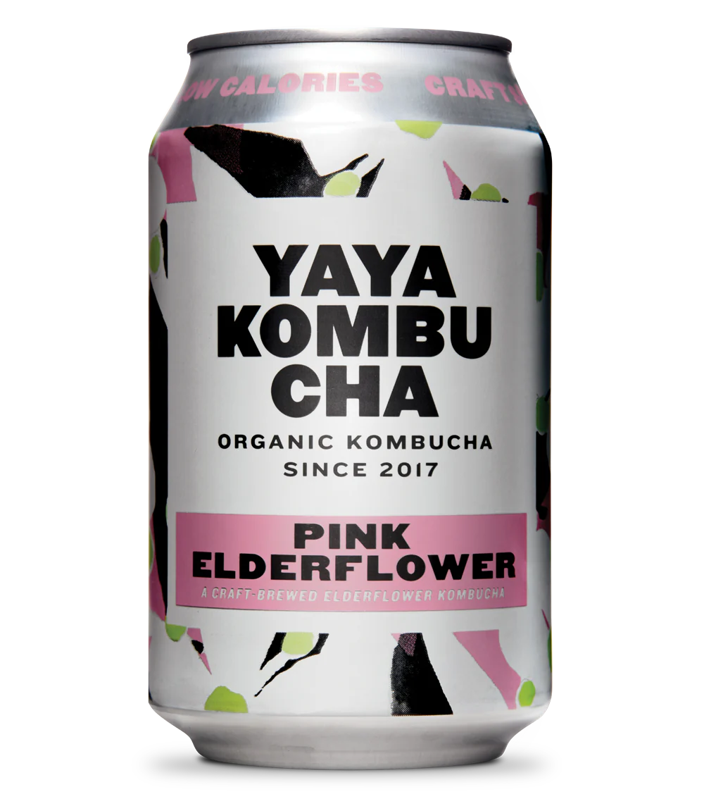 YAYA Kombucha Pink Elderflower BIO 33cl